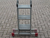 Multifunctionele ladder, jumbo, hobby | 4x3 treden - afbeelding 3 van  5