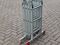 Multifunctionele ladder, jumbo, hobby | 4x3 treden - afbeelding 4 van  5