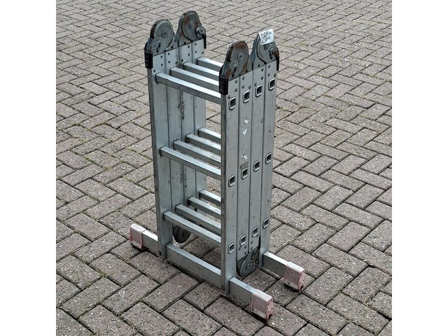 Multifunctionele ladder, jumbo, hobby | 4x3 treden - afbeelding 1 van  4