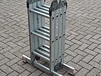 Multifunctionele ladder, jumbo, hobby | 4x3 treden - afbeelding 1 van  4