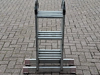 Multifunctionele ladder, jumbo, hobby | 4x3 treden - afbeelding 3 van  4