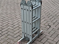 Multifunctionele ladder, jumbo, hobby | 4x3 treden - afbeelding 4 van  4