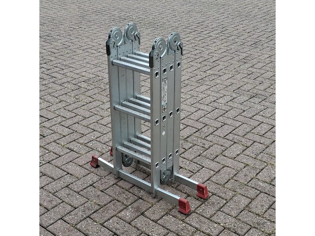 Multifunctionele ladder, jumbo, hobby | 4x3 treden - afbeelding 1 van  6