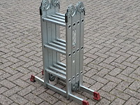 Multifunctionele ladder, jumbo, hobby | 4x3 treden - afbeelding 1 van  6