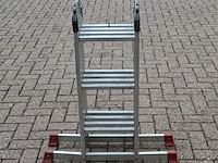 Multifunctionele ladder, jumbo, hobby | 4x3 treden - afbeelding 2 van  6