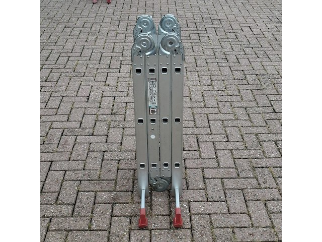 Multifunctionele ladder, jumbo, hobby | 4x3 treden - afbeelding 3 van  6