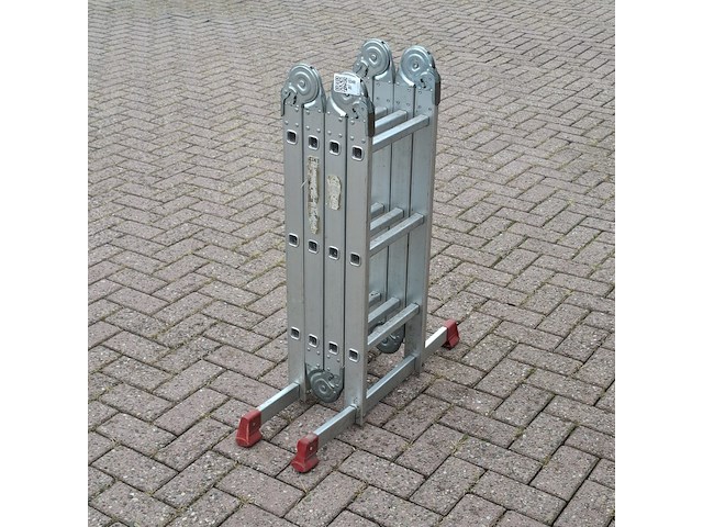 Multifunctionele ladder, jumbo, hobby | 4x3 treden - afbeelding 4 van  6