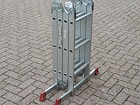 Multifunctionele ladder, jumbo, hobby | 4x3 treden - afbeelding 4 van  6
