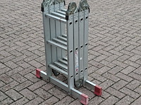 Multifunctionele ladder, jumbo, hobby | 4x3 treden - afbeelding 1 van  6