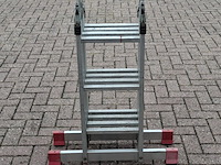 Multifunctionele ladder, jumbo, hobby | 4x3 treden - afbeelding 2 van  6