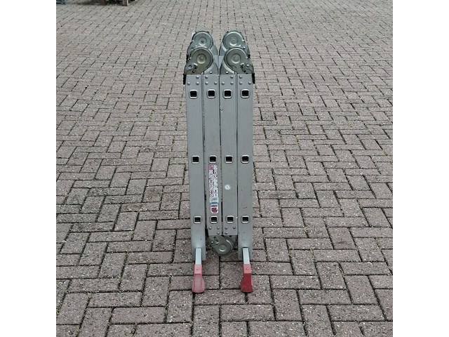 Multifunctionele ladder, jumbo, hobby | 4x3 treden - afbeelding 3 van  6