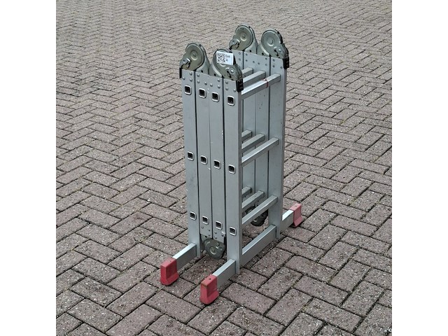 Multifunctionele ladder, jumbo, hobby | 4x3 treden - afbeelding 4 van  6