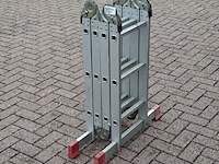Multifunctionele ladder, jumbo, hobby | 4x3 treden - afbeelding 4 van  6