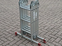Multifunctionele ladder, jumbo, hobby | 4x3 treden - afbeelding 1 van  6