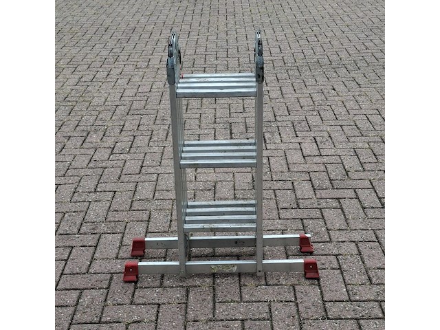 Multifunctionele ladder, jumbo, hobby | 4x3 treden - afbeelding 2 van  6