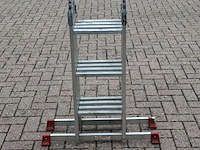 Multifunctionele ladder, jumbo, hobby | 4x3 treden - afbeelding 2 van  6