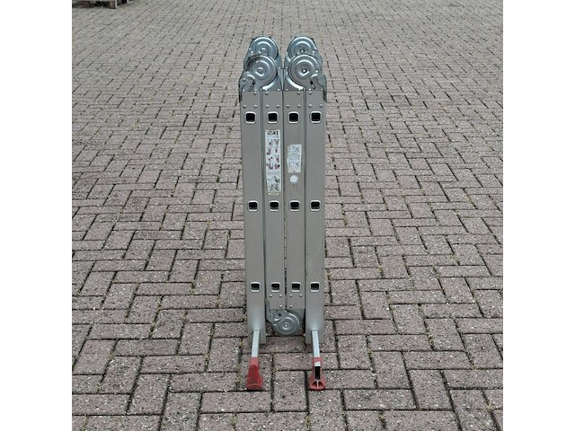 Multifunctionele ladder, jumbo, hobby | 4x3 treden - afbeelding 3 van  6