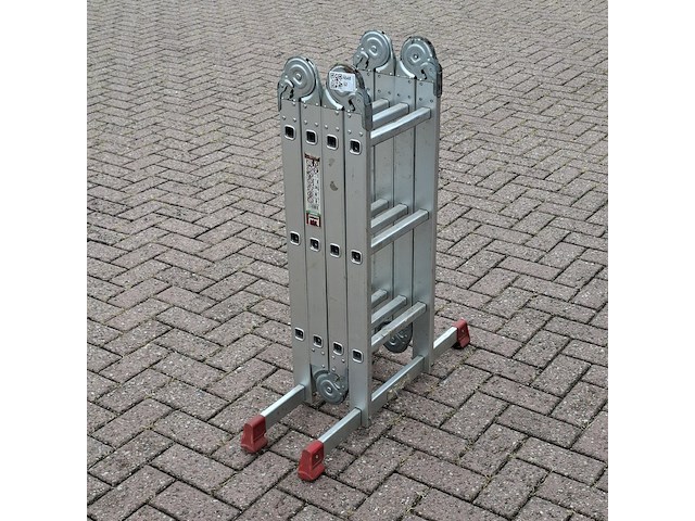 Multifunctionele ladder, jumbo, hobby | 4x3 treden - afbeelding 4 van  6