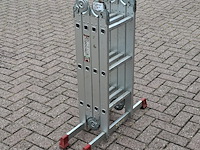 Multifunctionele ladder, jumbo, hobby | 4x3 treden - afbeelding 4 van  6