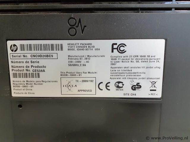 Multifunctionele printer laserjet 1536dnf mfp - afbeelding 7 van  7