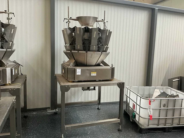 Multihead weigher schud zeef machine met opvoerband - afbeelding 10 van  16