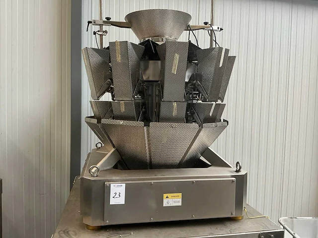 Multihead weigher schud zeef machine met opvoerband - afbeelding 11 van  16