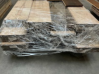 Multiplank eiken antiek gebrand en geborsteld parketvloer (29,36 m2) - afbeelding 6 van  6