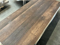 Multiplank eiken antiek gebrand en geborsteld parketvloer (41,73 m2) - afbeelding 1 van  7