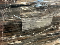 Multiplank eiken antiek gebrand en geborsteld parketvloer (41,73 m2) - afbeelding 3 van  7