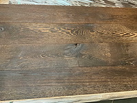 Multiplank eiken antiek gebrand en geborsteld parketvloer (42,06 m2) - afbeelding 1 van  6