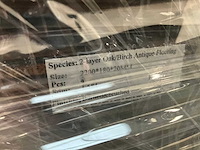 Multiplank eiken antiek gebrand en geborsteld parketvloer (42,06 m2) - afbeelding 3 van  6