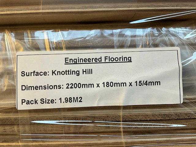 Multiplank eiken knotting hill parketvloer (30,48 m2) - afbeelding 2 van  3