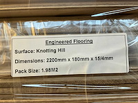 Multiplank eiken knotting hill parketvloer (30,48 m2) - afbeelding 2 van  3