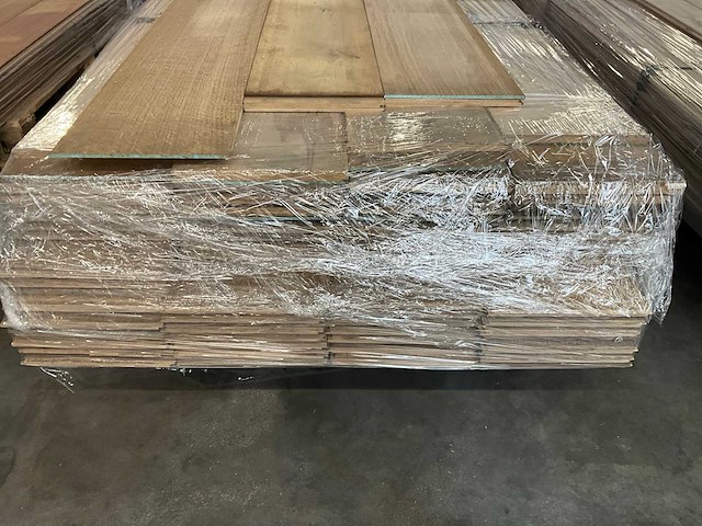Multiplank eiken kwartiers gezaagd parketvloer (38,59 m2) - afbeelding 3 van  5