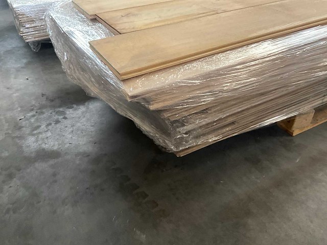 Multiplank eiken kwartiers gezaagd parketvloer (38,59 m2) - afbeelding 4 van  5