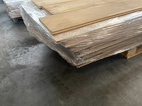 Multiplank eiken kwartiers gezaagd parketvloer (38,59 m2) - afbeelding 4 van  5