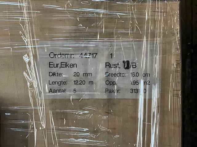 Multiplank eiken rustiek b parketvloer (27 m2) - afbeelding 3 van  5