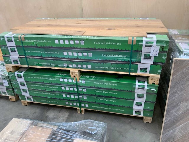 Multiplank eiken rustiek parket (mocha)(118,90 m2) - afbeelding 2 van  2