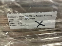 Multiplank europees eiken antiek parketvloer (30,72 m2) - afbeelding 2 van  5