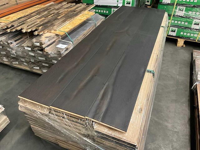 Multiplank europees eiken antiek parketvloer (47 m2) - afbeelding 2 van  3