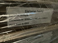 Multiplank europees eiken antiek parketvloer (99,84 m2) - afbeelding 2 van  3