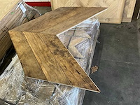 Multiplank hongaarse punt 45° cotswolds (oud eiken) parketvloer (5,69 m2) - afbeelding 2 van  3