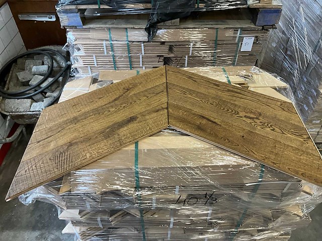 Multiplank hongaarse punt 60° eiken knotting hill (69 m2) - afbeelding 1 van  3