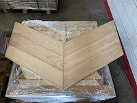 Multiplank hongaarse punt 60° eiken select parketvloer (8,2 m2) - afbeelding 1 van  2