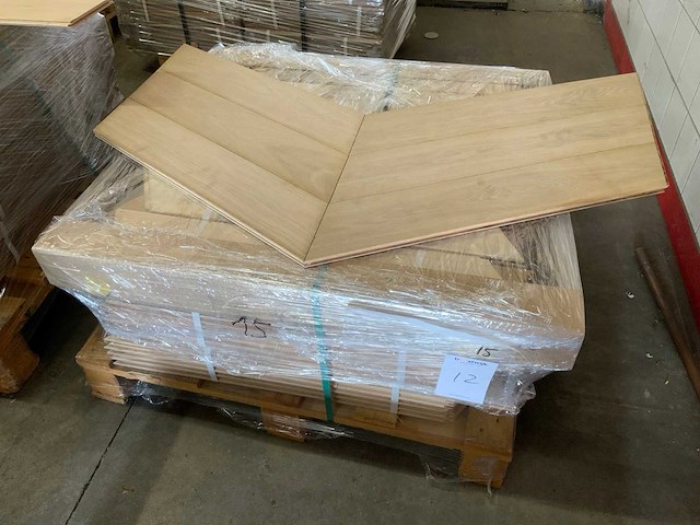 Multiplank hongaarse punt 60° eiken select parketvloer (8,2 m2) - afbeelding 2 van  2