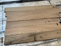 Multiplank oud iepen (reclaimed) parketvloer (70,16 m2) - afbeelding 1 van  6