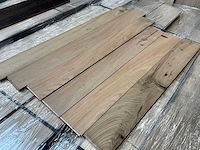 Multiplank oud iepen (reclaimed) parketvloer (70,16 m2) - afbeelding 2 van  6