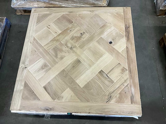 Multiplank paneel eiken antiek parketvloer (9x) - afbeelding 1 van  2