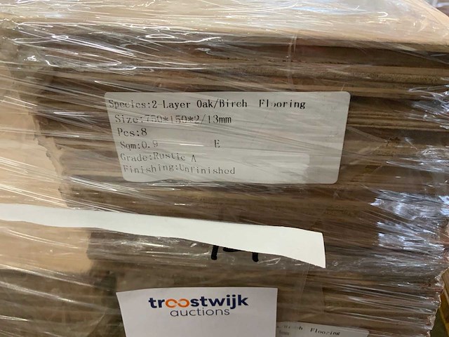 Multiplank visgraat eiken rustiek a parketvloer (22,5 m2) - afbeelding 3 van  3