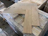 Multiplank visgraat eiken rustiek a parketvloer (42,39 m2)